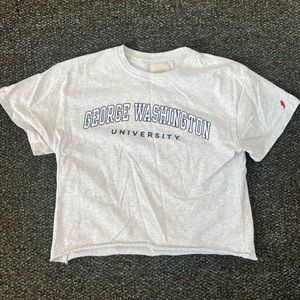 George Washington University crop top